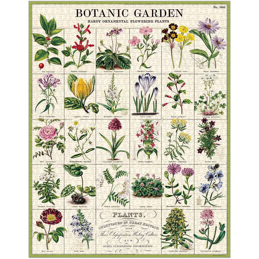 Botanic Garden Vintage-Inspired Puzzle