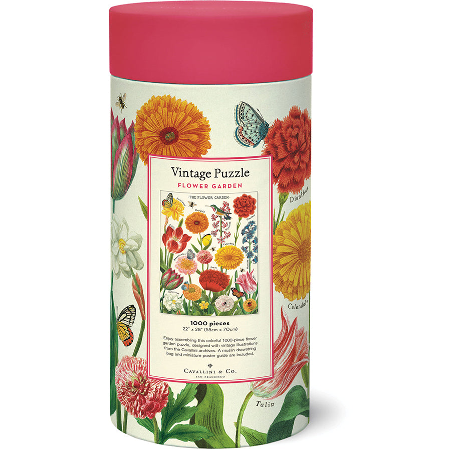 Vintage-Inspired Puzzle - Flower Garden