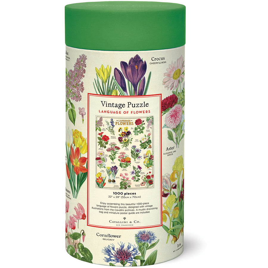 Vintage-Inspired Puzzle - Language of Flowers