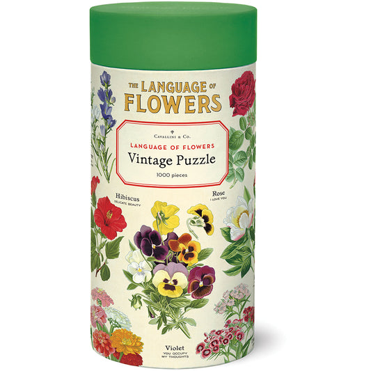 Vintage-Inspired Puzzle - Language of Flowers